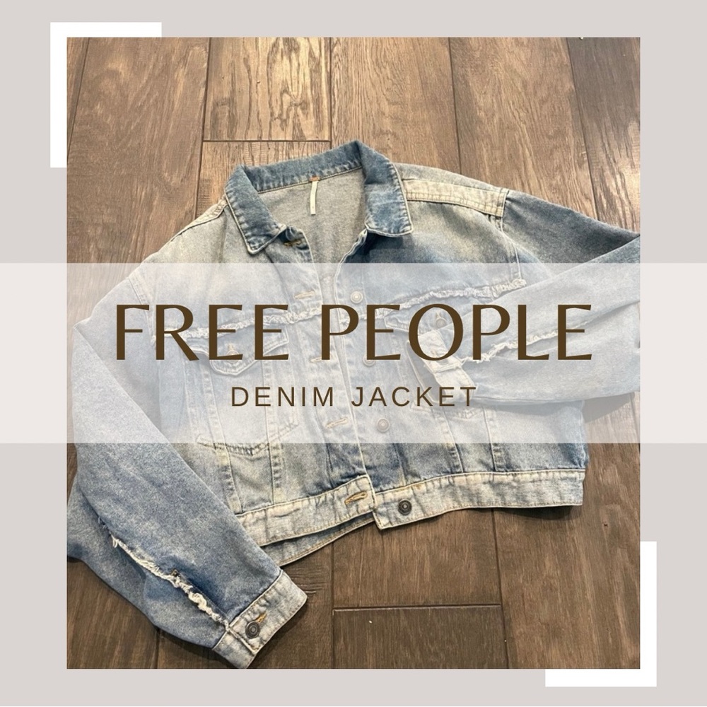 Free People Blue Jean Jacket